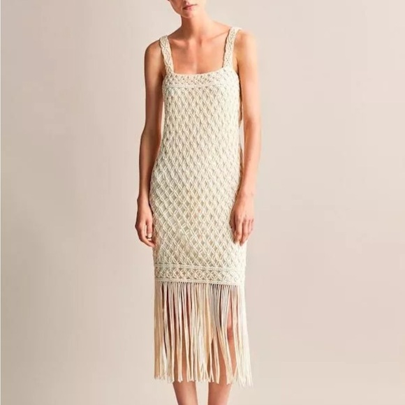 NWT Hand Crochet Massimo Dutti dress - Picture 11 of 11